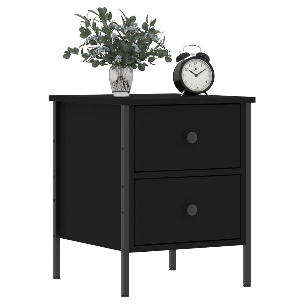8720845939427_g_en_hd_1 vidaXL Bedside Cabinet Black 40x42x50 cm Engineered Wood - Image 4