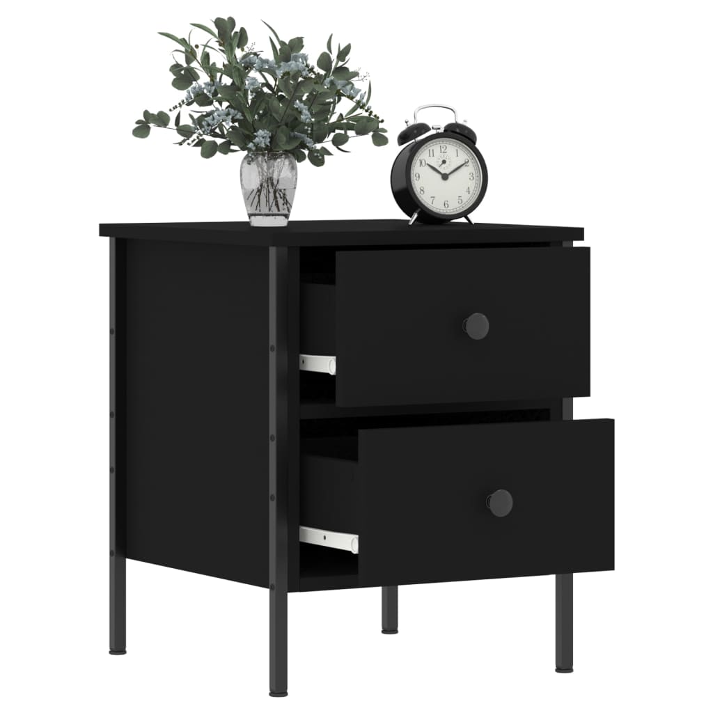 8720845939427_g_en_hd_2 vidaXL Bedside Cabinet Black 40x42x50 cm Engineered Wood - Image 5