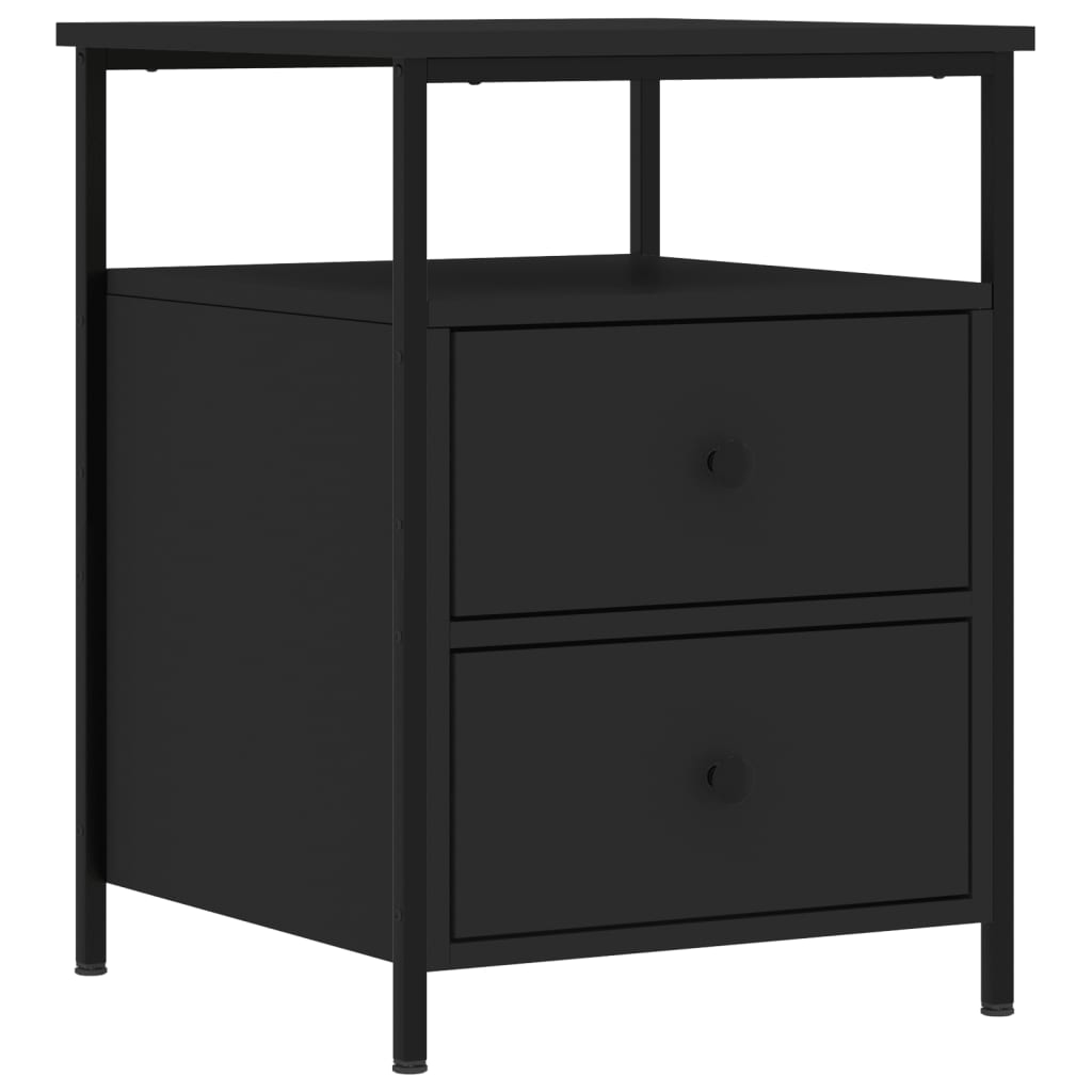 8720845939625_a_en_hd_1 vidaXL Bedside Cabinet Black 44x45x60 cm Engineered Wood - Image 2