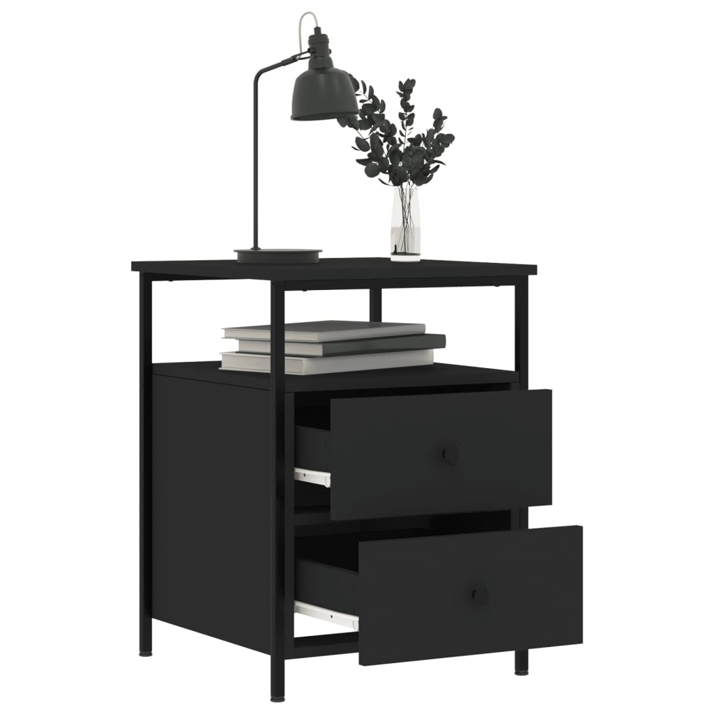 8720845939625_g_en_hd_2 vidaXL Bedside Cabinet Black 44x45x60 cm Engineered Wood - Image 5