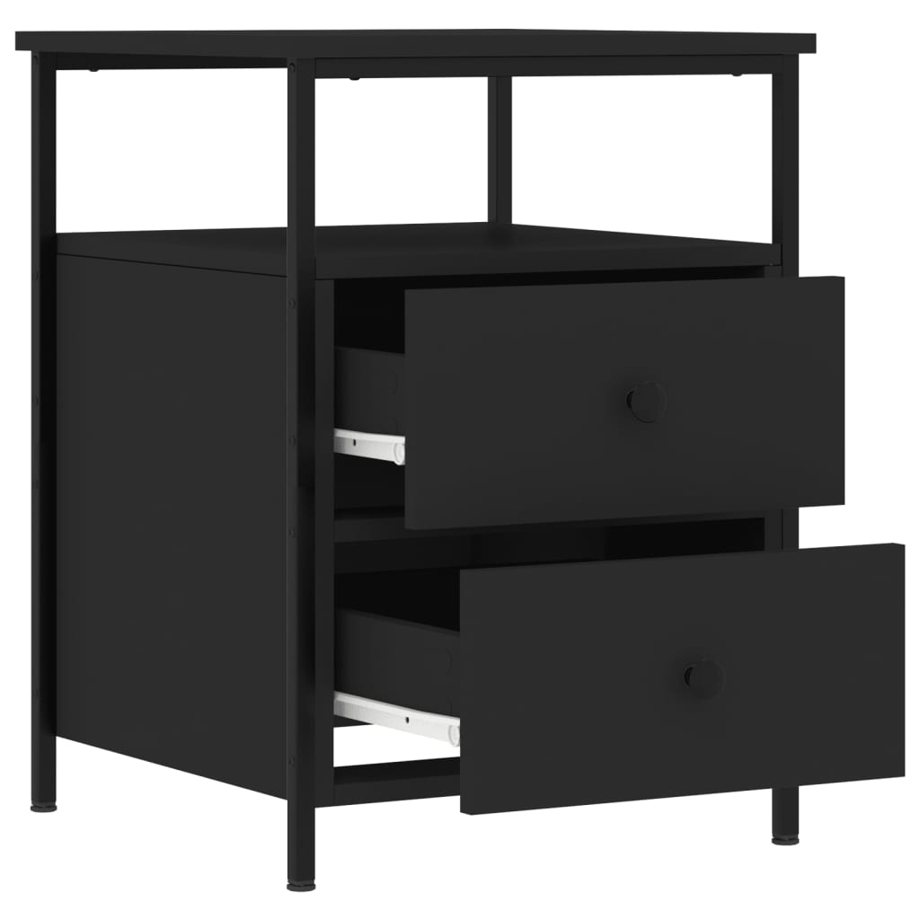 8720845939625_g_en_hd_4 vidaXL Bedside Cabinet Black 44x45x60 cm Engineered Wood - Image 7