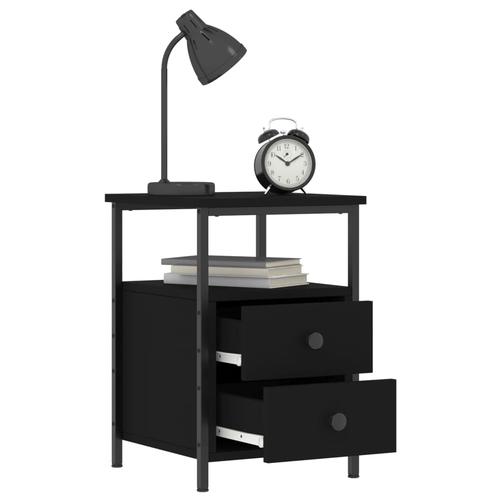 8720845939724_g_en_hd_2 vidaXL Bedside Cabinet Black 34x35.5x50 cm Engineered Wood - Image 5
