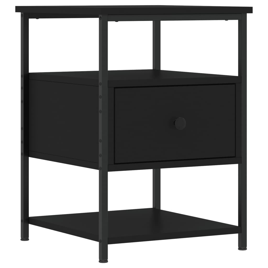 8720845939823_a_en_hd_1 vidaXL Bedside Cabinet Black 40x42x56 cm Engineered Wood - Image 2