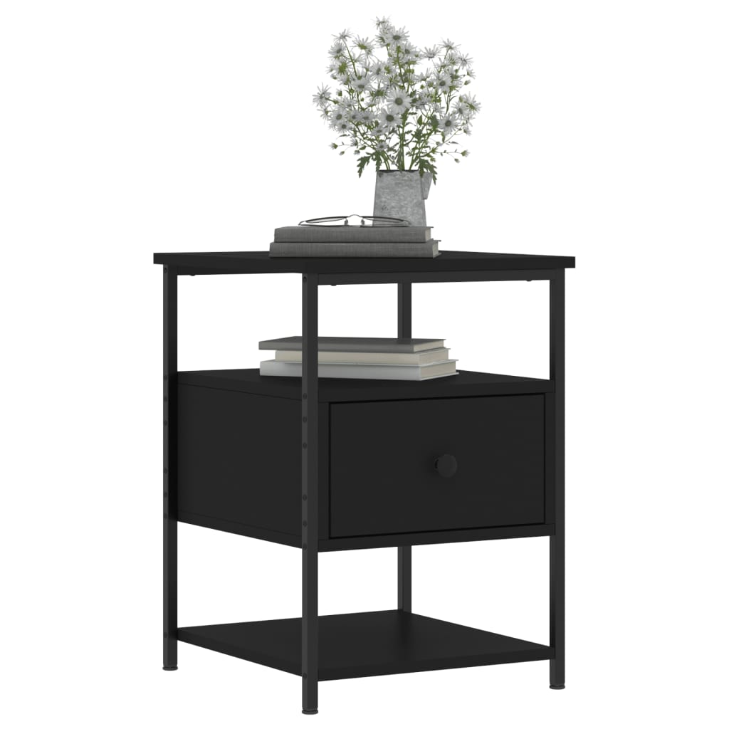 8720845939823_g_en_hd_1 vidaXL Bedside Cabinet Black 40x42x56 cm Engineered Wood - Image 4