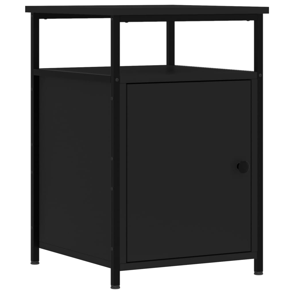 8720845939922_a_en_hd_1 vidaXL Bedside Cabinet Black 40x42x60 cm Engineered Wood - Image 2