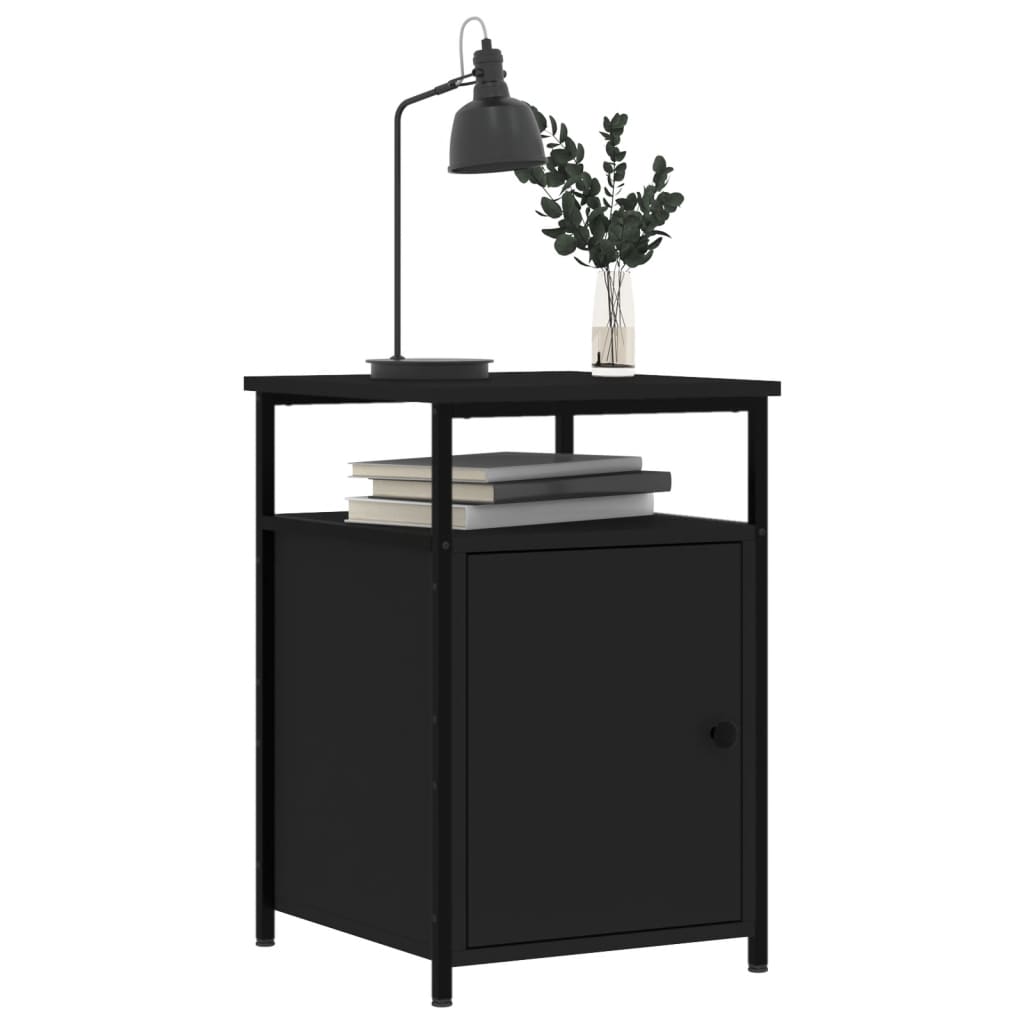 8720845939922_g_en_hd_1 vidaXL Bedside Cabinet Black 40x42x60 cm Engineered Wood - Image 4