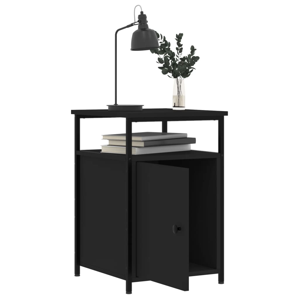 8720845939922_g_en_hd_2 vidaXL Bedside Cabinet Black 40x42x60 cm Engineered Wood - Image 5
