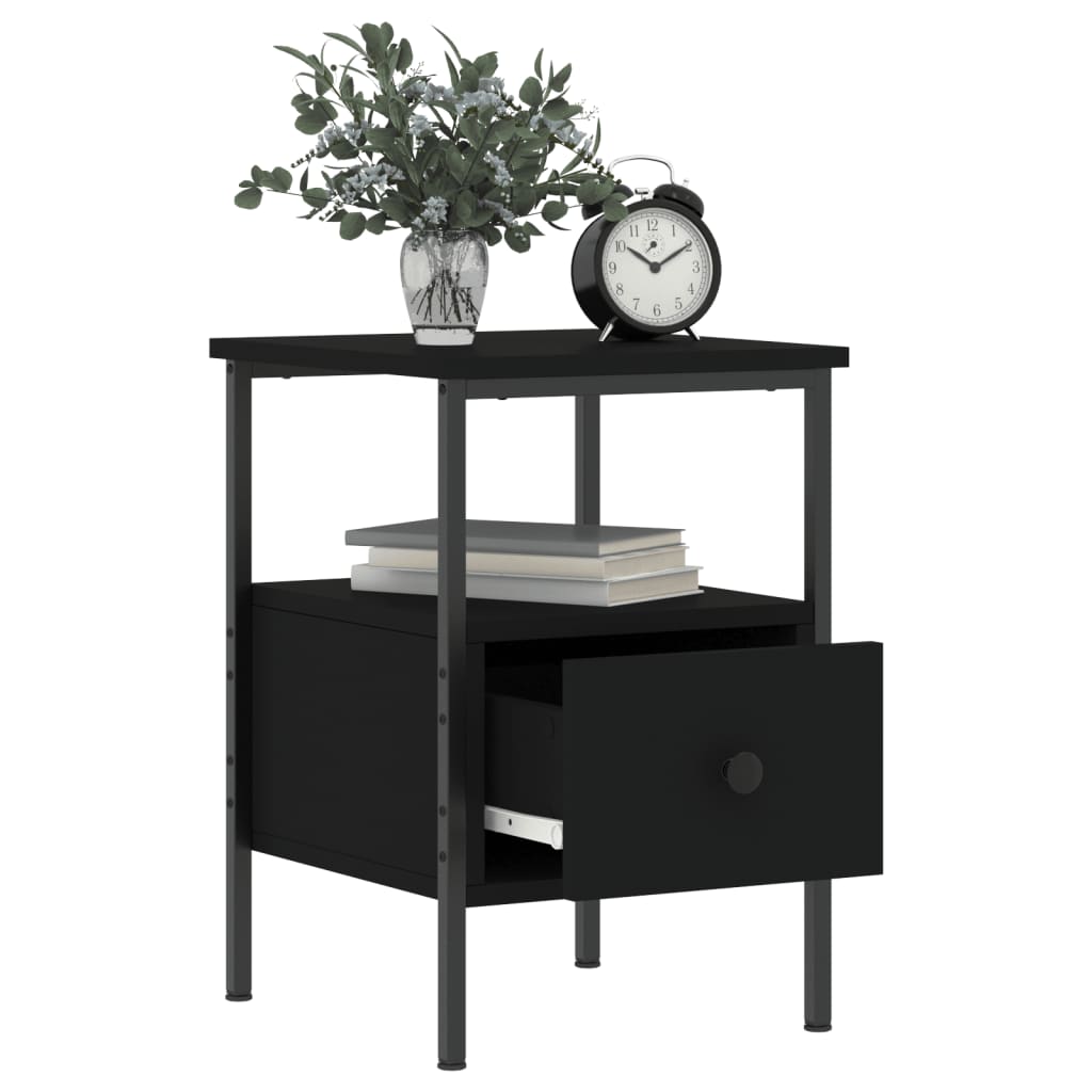 8720845940027_g_en_hd_2 vidaXL Bedside Cabinet Black 34x36x50 cm Engineered Wood - Image 5