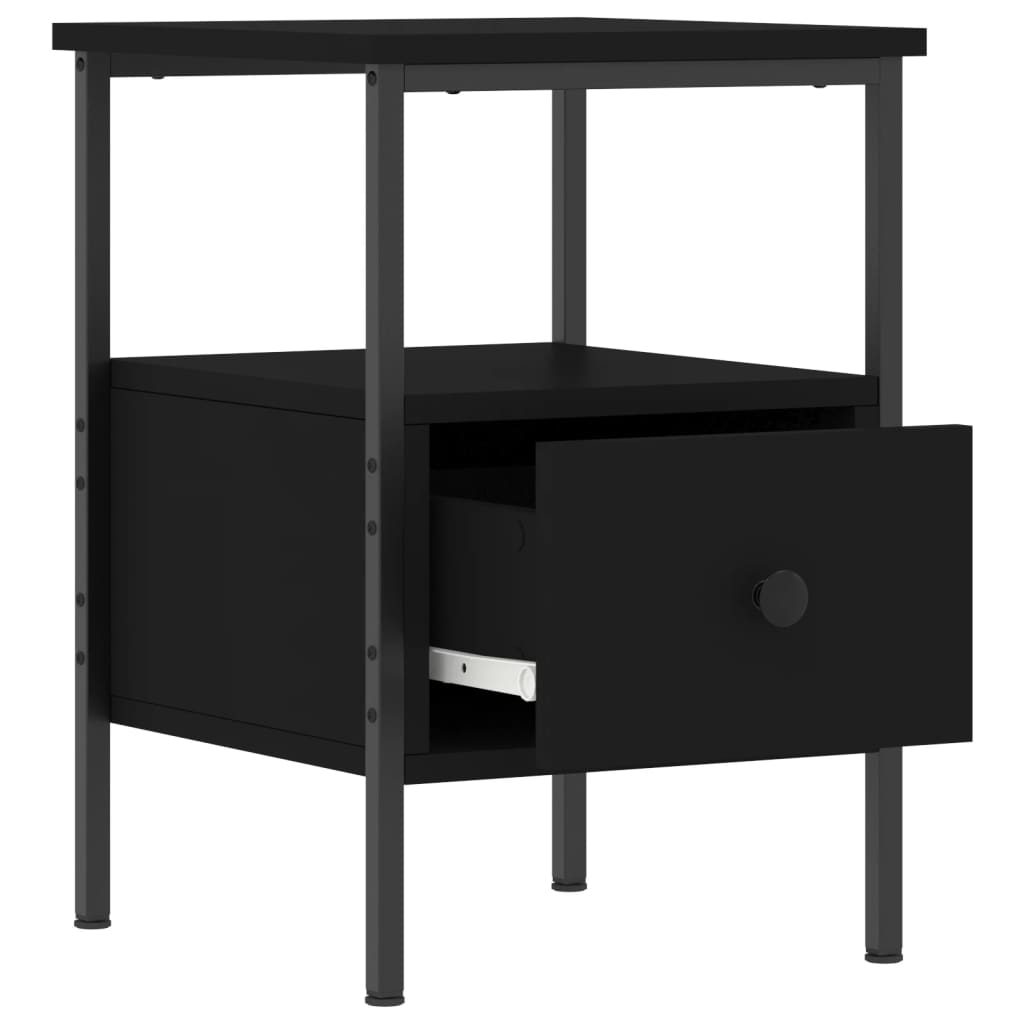 8720845940027_g_en_hd_3 vidaXL Bedside Cabinet Black 34x36x50 cm Engineered Wood - Image 6