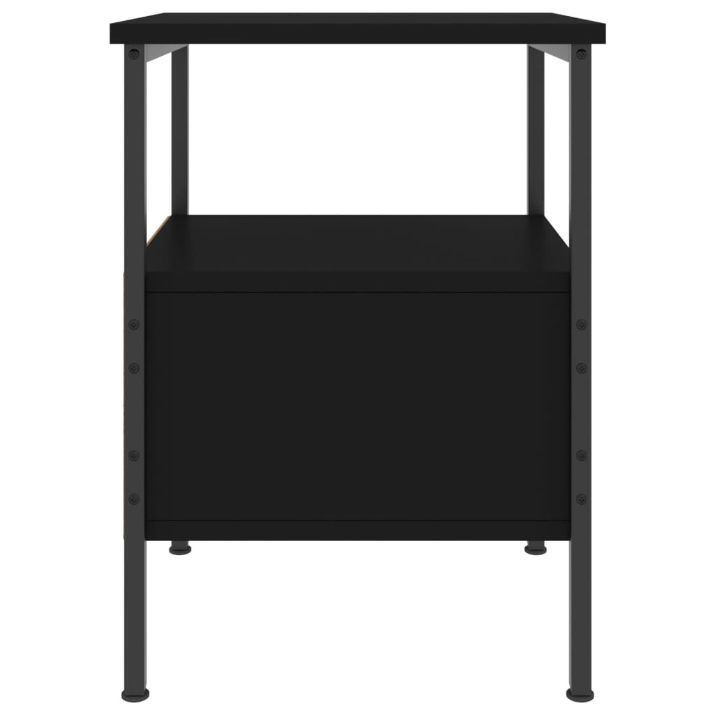 8720845940027_g_en_hd_5 vidaXL Bedside Cabinet Black 34x36x50 cm Engineered Wood - Image 8