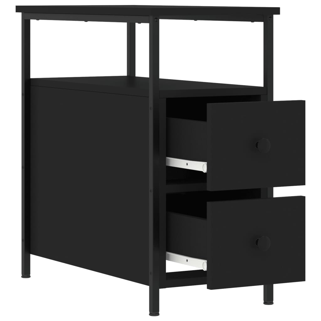 8720845940225_g_en_hd_4 vidaXL Bedside Cabinet Black 30x60x60 cm Engineered Wood - Image 7