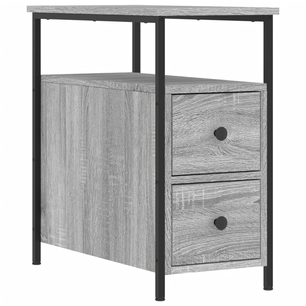 8720845940287_a_en_hd_1 vidaXL Bedside Cabinet Grey Sonoma 30x60x60 cm Engineered Wood - Image 2