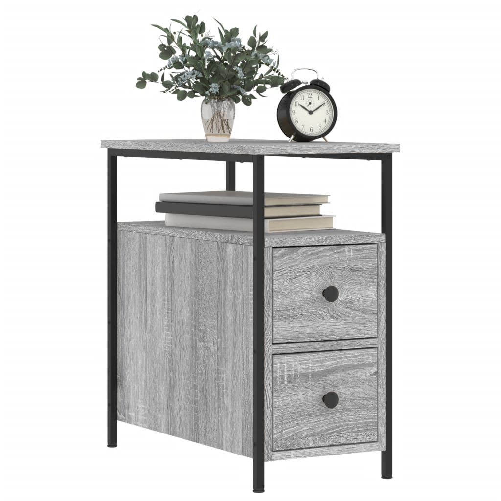 8720845940287_g_en_hd_1 vidaXL Bedside Cabinet Grey Sonoma 30x60x60 cm Engineered Wood - Image 4
