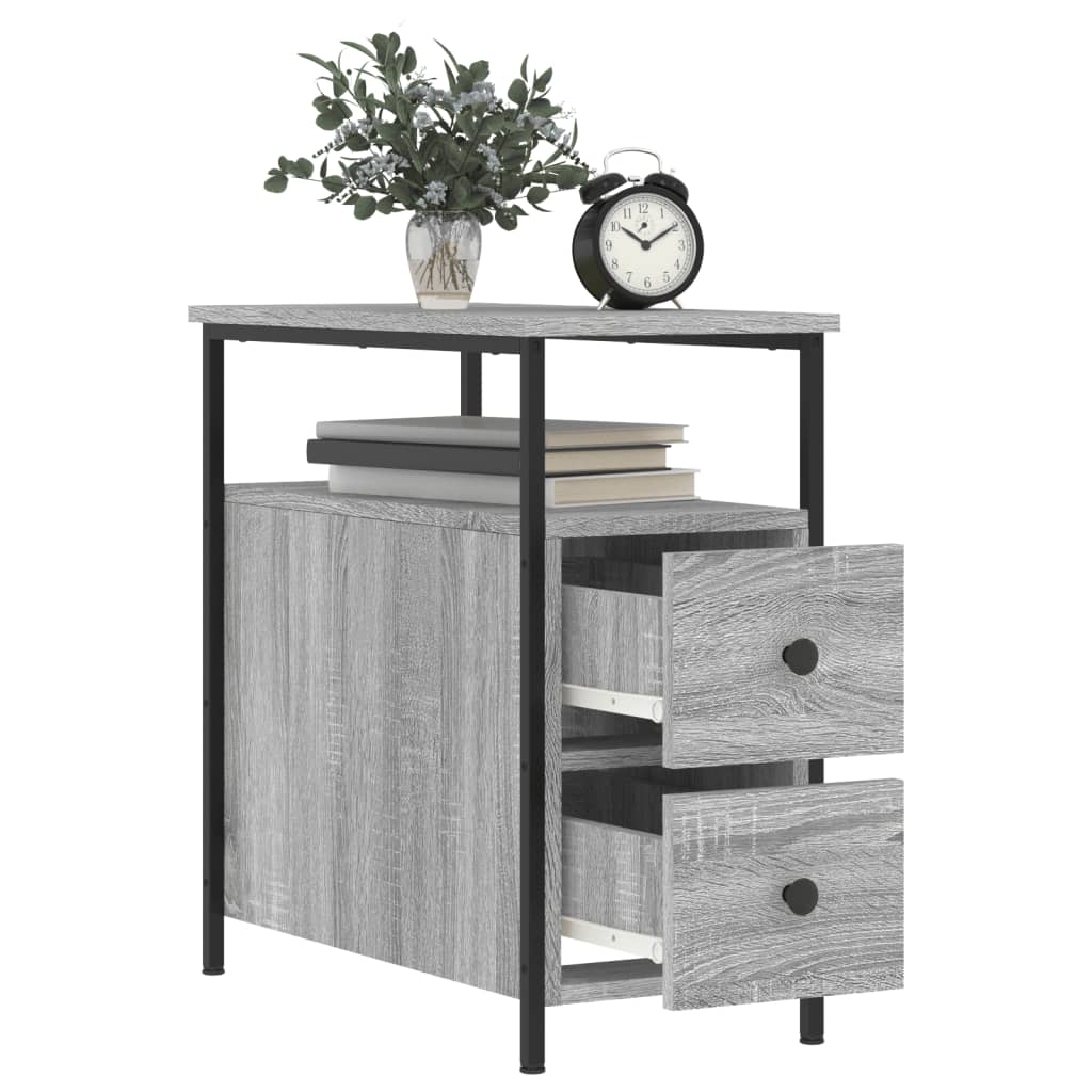 8720845940287_g_en_hd_2 vidaXL Bedside Cabinet Grey Sonoma 30x60x60 cm Engineered Wood - Image 5