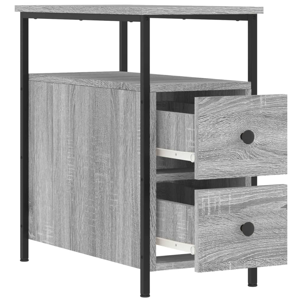 8720845940287_g_en_hd_4 vidaXL Bedside Cabinet Grey Sonoma 30x60x60 cm Engineered Wood - Image 7