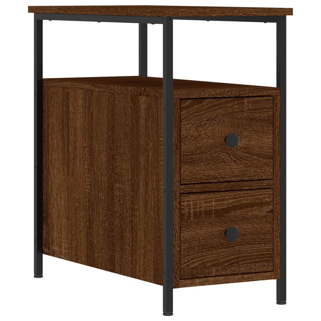 8720845940300_a_en_hd_1 vidaXL Bedside Cabinet Brown Oak 30x60x60 cm Engineered Wood - Image 2