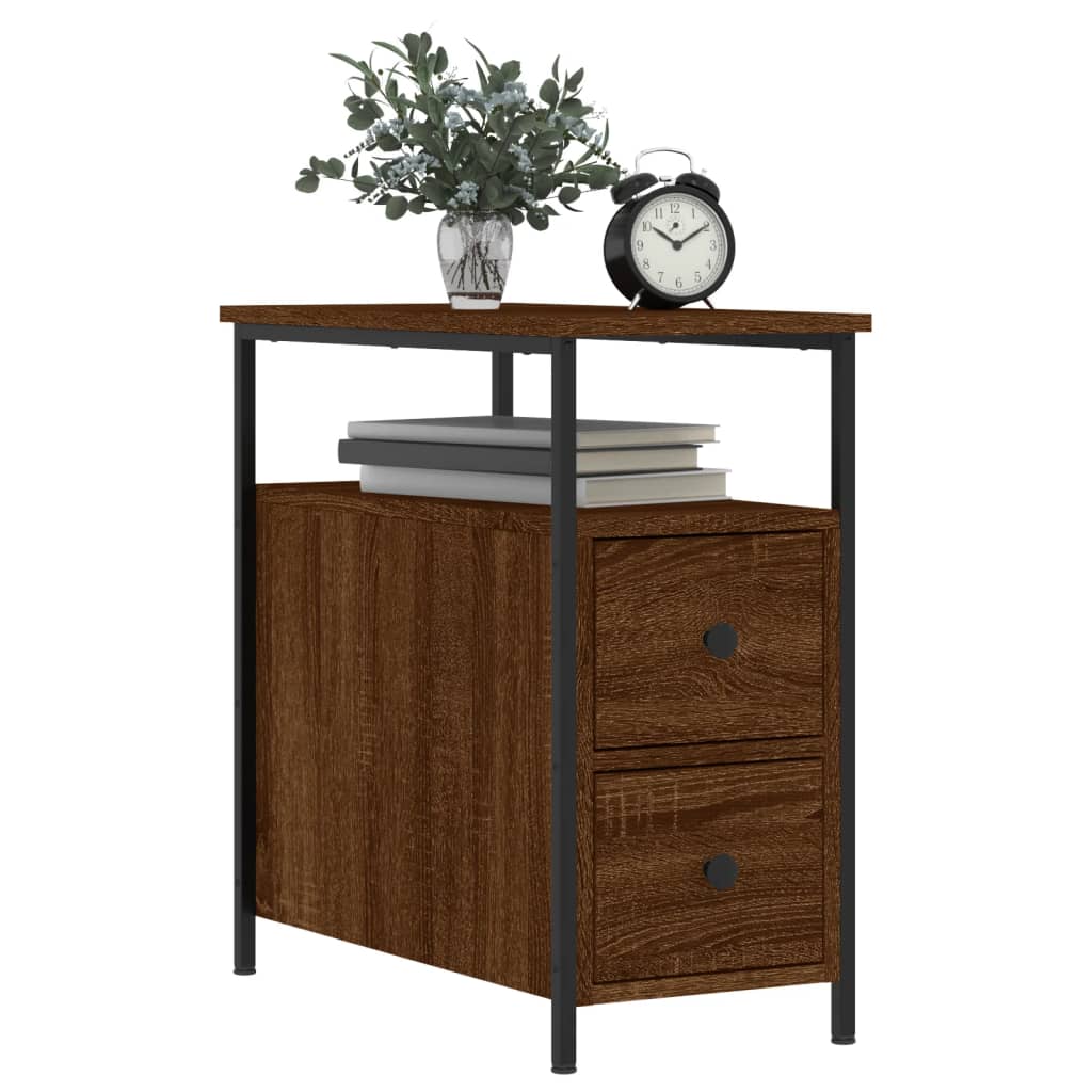 8720845940300_g_en_hd_1 vidaXL Bedside Cabinet Brown Oak 30x60x60 cm Engineered Wood - Image 4