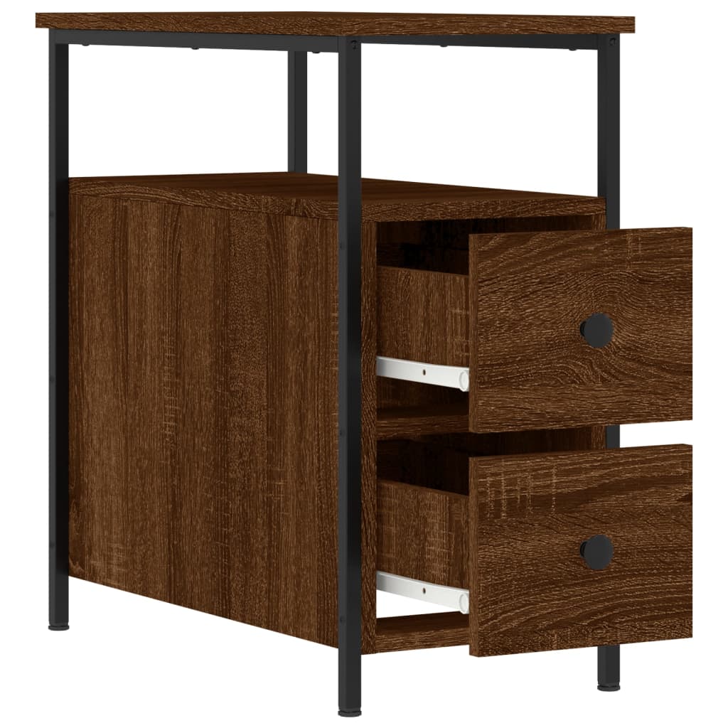 8720845940300_g_en_hd_4 vidaXL Bedside Cabinet Brown Oak 30x60x60 cm Engineered Wood - Image 7