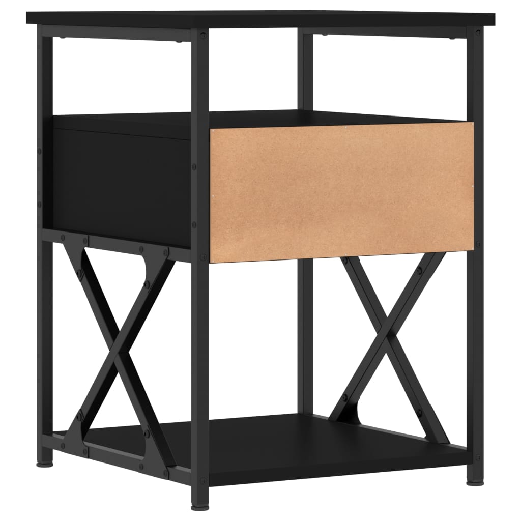 8720845940324_g_en_hd_6 vidaXL Bedside Cabinet Black 40x42x55 cm Engineered Wood - Image 9