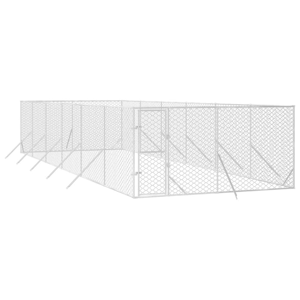 8720845942366_g_en_hd_1 vidaXL Outdoor Dog Kennel Silver 4x12x2 m Galvanised Steel - Image 3