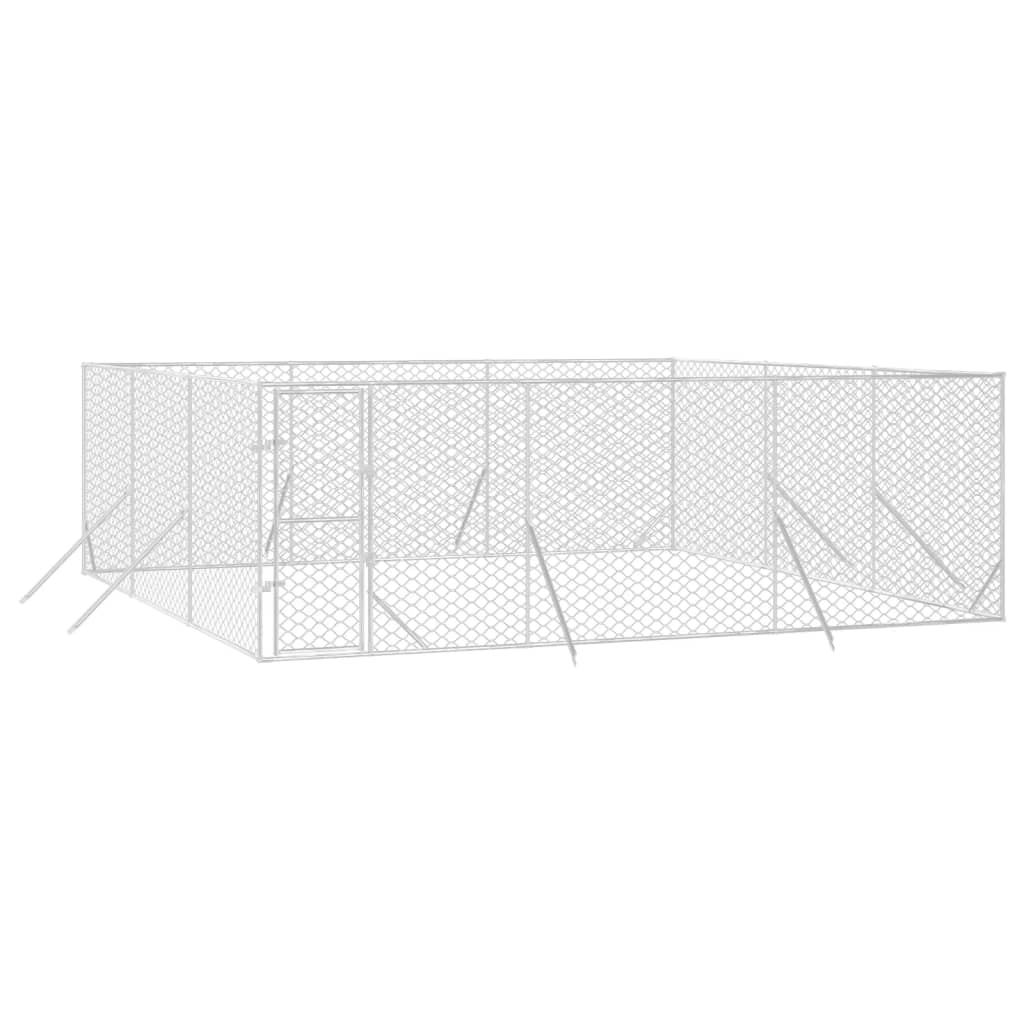 8720845942397_g_en_hd_1 vidaXL Outdoor Dog Kennel Silver 6x6x2 m Galvanised Steel - Image 3