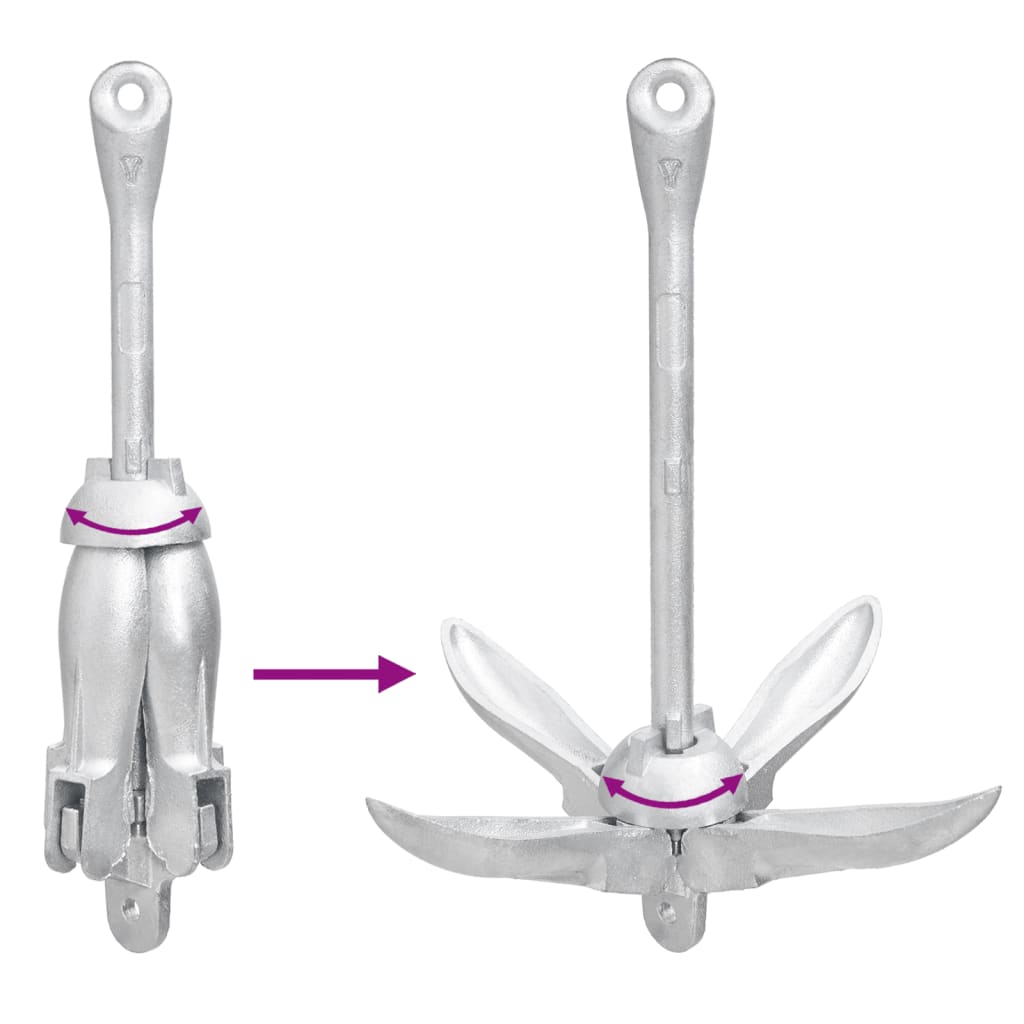 8720845951214_g_en_hd_9 vidaXL Folding Anchor with Rope Silver 1.5 kg Malleable Iron - Image 10