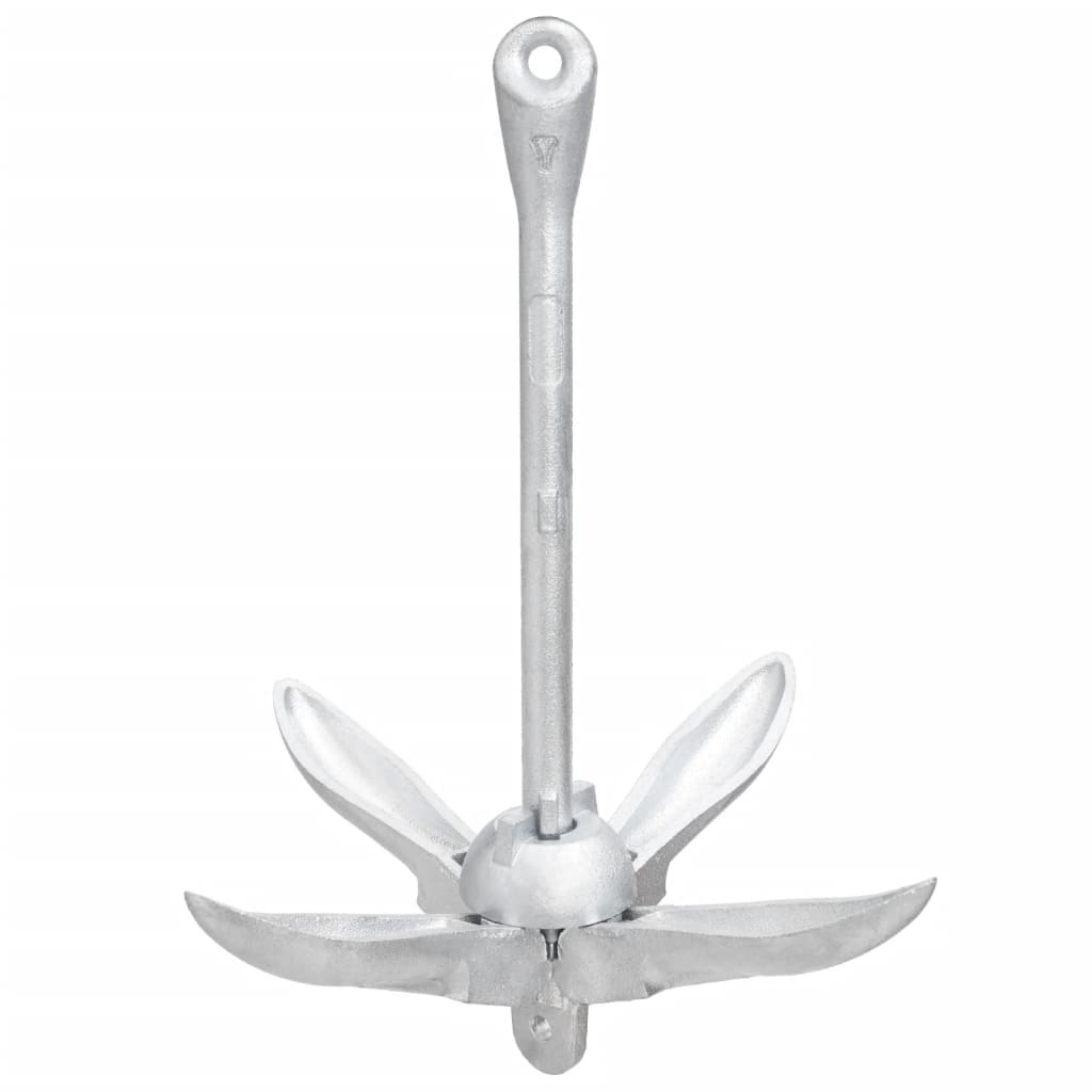 8720845951221_g_en_hd_5 vidaXL Folding Anchor with Rope Silver 2.5 kg Malleable Iron - Image 6