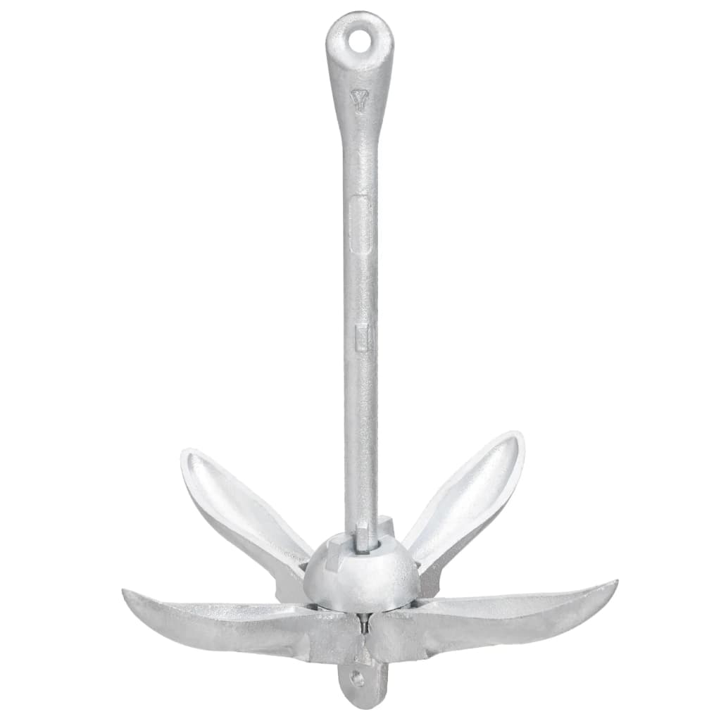 8720845951238_g_en_hd_5 vidaXL Folding Anchor with Rope Silver 3.2 kg Malleable Iron - Image 6
