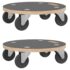 vidaXL Transport Trolleys 2 pcs Round Ø38x11.5 cm 250 kg - Image 2