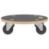 vidaXL Transport Trolleys 2 pcs Round Ø38x11.5 cm 250 kg - Image 4