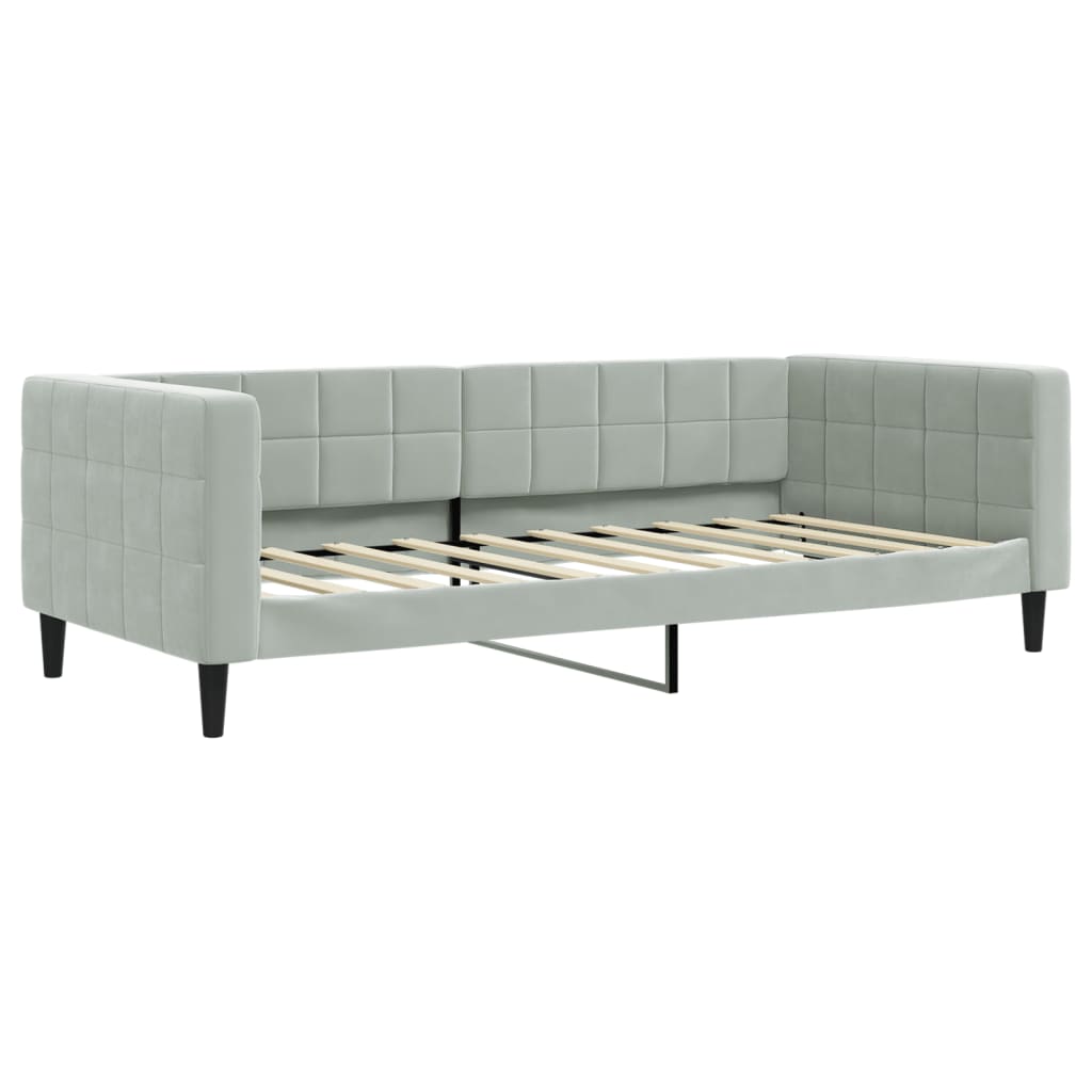 8720845953164_a_en_hd_1 vidaXL Day Bed without Mattress Light Grey 90x190 cm Velvet - Image 2