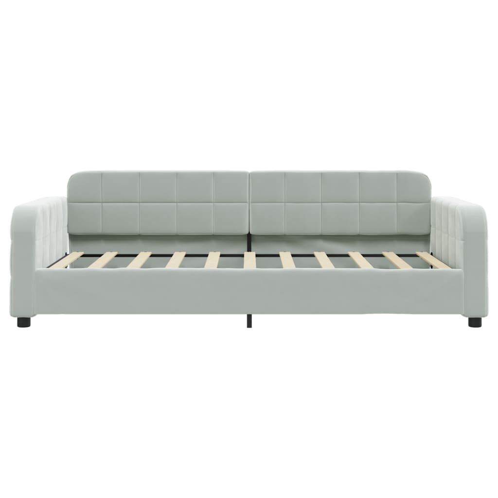 8720845953669_g_en_hd_1 vidaXL Day Bed without Mattress Light Grey 90x190 cm Velvet - Image 3