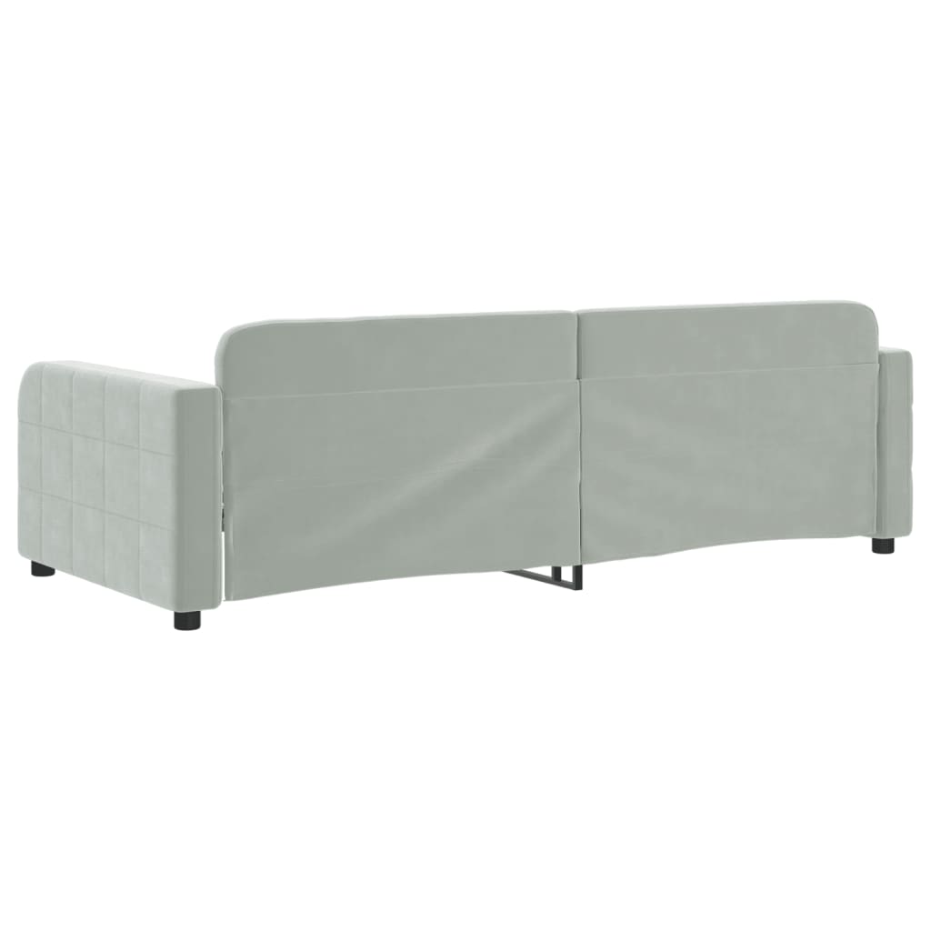 8720845953669_g_en_hd_3 vidaXL Day Bed without Mattress Light Grey 90x190 cm Velvet - Image 5