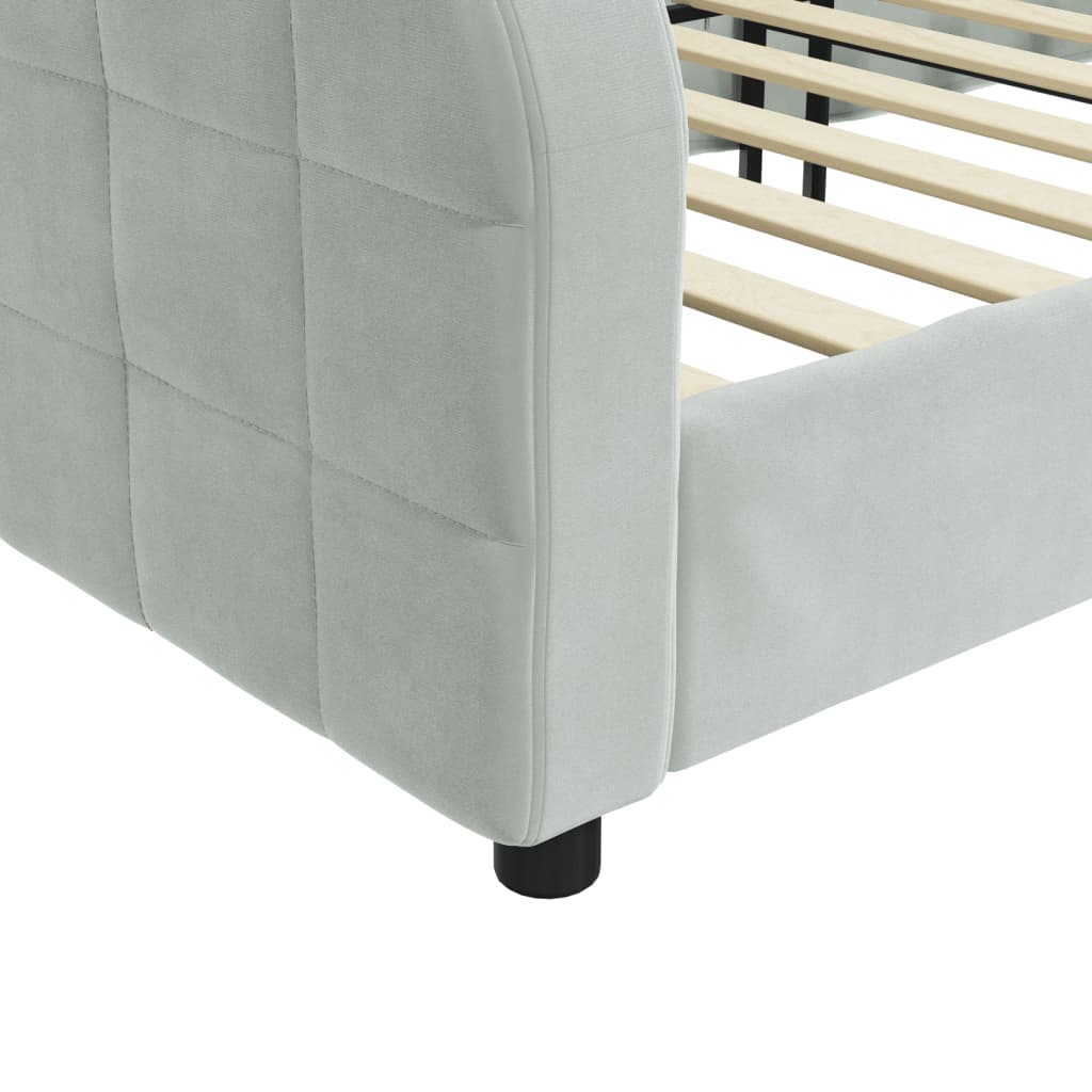 8720845953669_g_en_hd_4 vidaXL Day Bed without Mattress Light Grey 90x190 cm Velvet - Image 6
