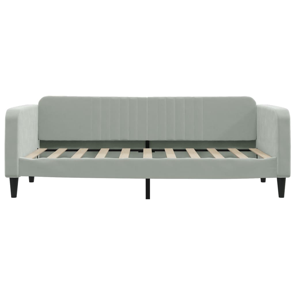 8720845953942_g_en_hd_1 vidaXL Day Bed without Mattress Light Grey 90x190 cm Velvet - Image 3
