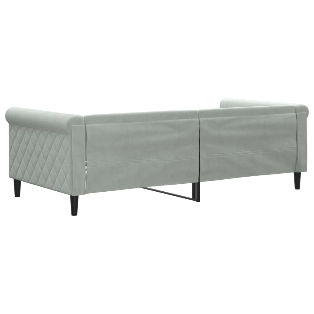 8720845955526_g_en_hd_3 vidaXL Day Bed without Mattress Light Grey 90x190 cm Velvet - Image 5