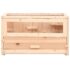 vidaXL Hamster Cage 60x30x35 cm Solid Wood Fir - Image 4