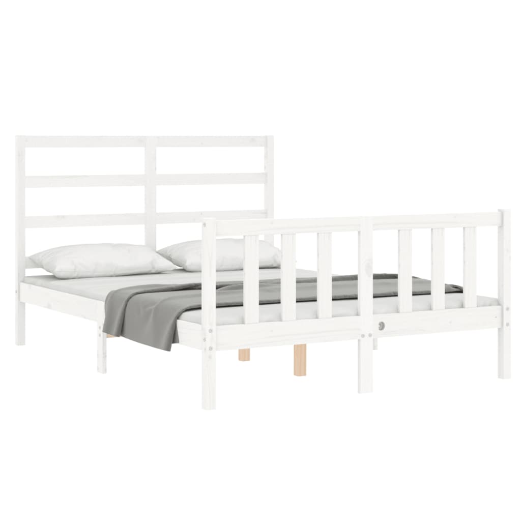 8720845970529_g_en_hd_1 vidaXL Bed Frame without Mattress White 135x190 cm Solid Wood Pine - Image 3