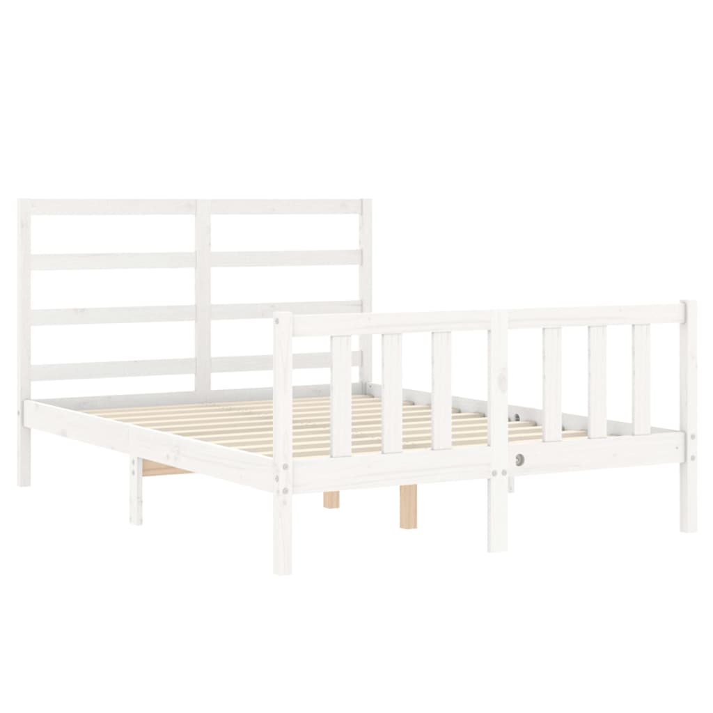 8720845970529_g_en_hd_3 vidaXL Bed Frame without Mattress White 135x190 cm Solid Wood Pine - Image 5