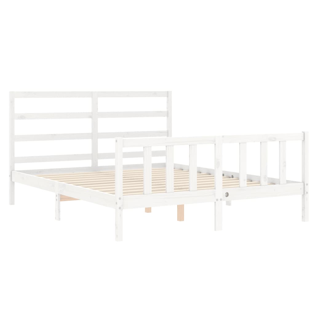 8720845970826_g_en_hd_3 vidaXL Bed Frame without Mattress White 150x200 cm Solid Wood Pine - Image 5