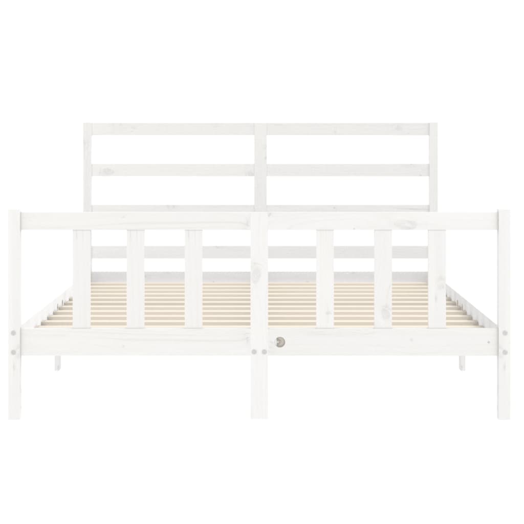 8720845970826_g_en_hd_4 vidaXL Bed Frame without Mattress White 150x200 cm Solid Wood Pine - Image 6