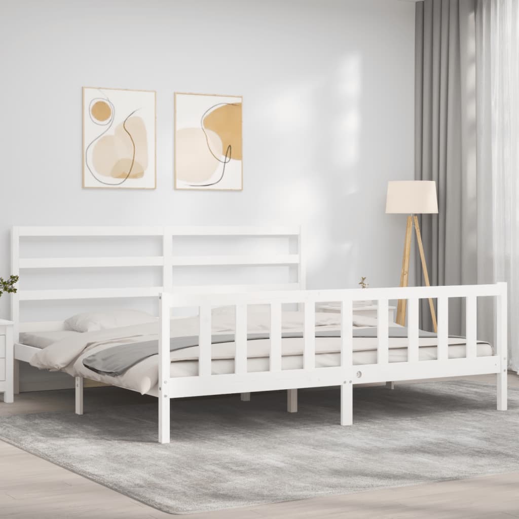 8720845970925_g_en_hd_2 vidaXL Bed Frame without Mattress White 183x203 cm King Solid Wood Pine - Image 4