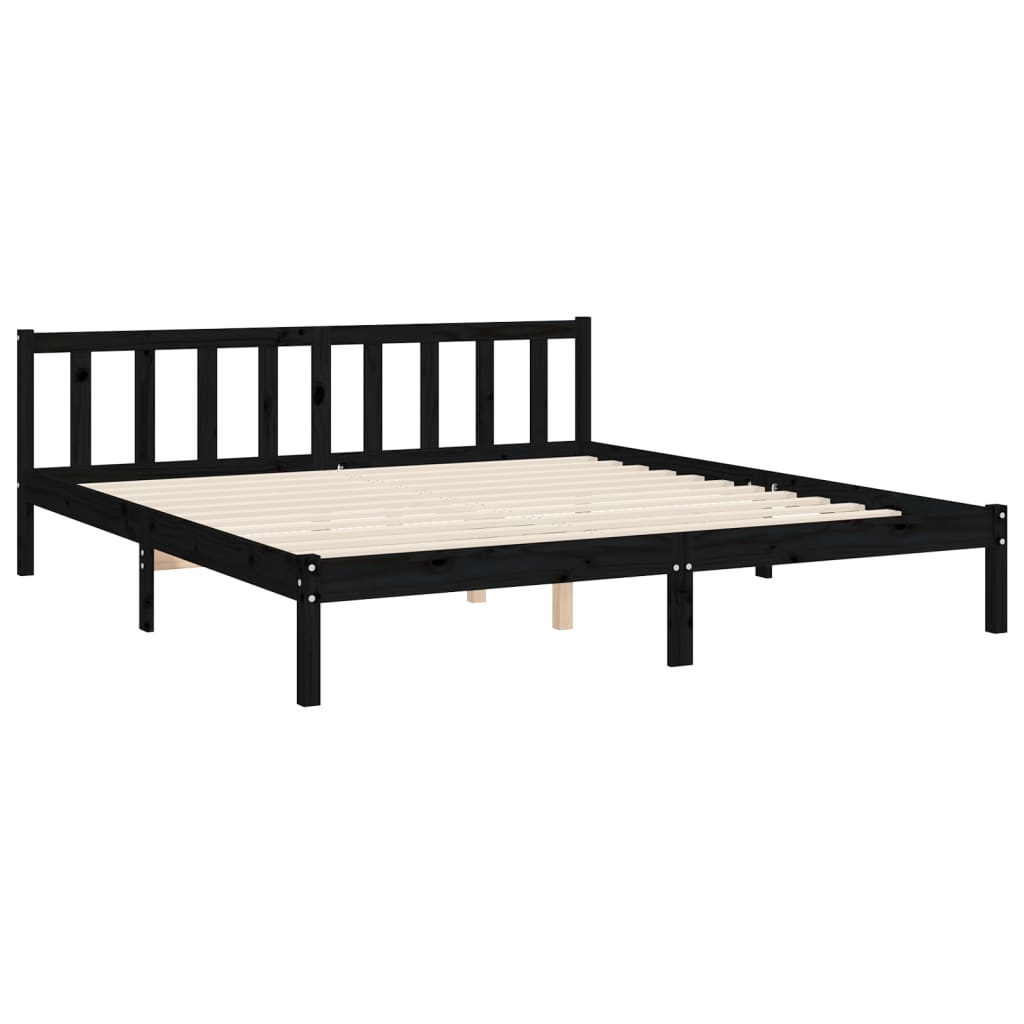 8720845971601_g_en_hd_7 vidaXL Bed Frame without Mattress Black 183x203 cm King Solid Wood Pine - Image 9