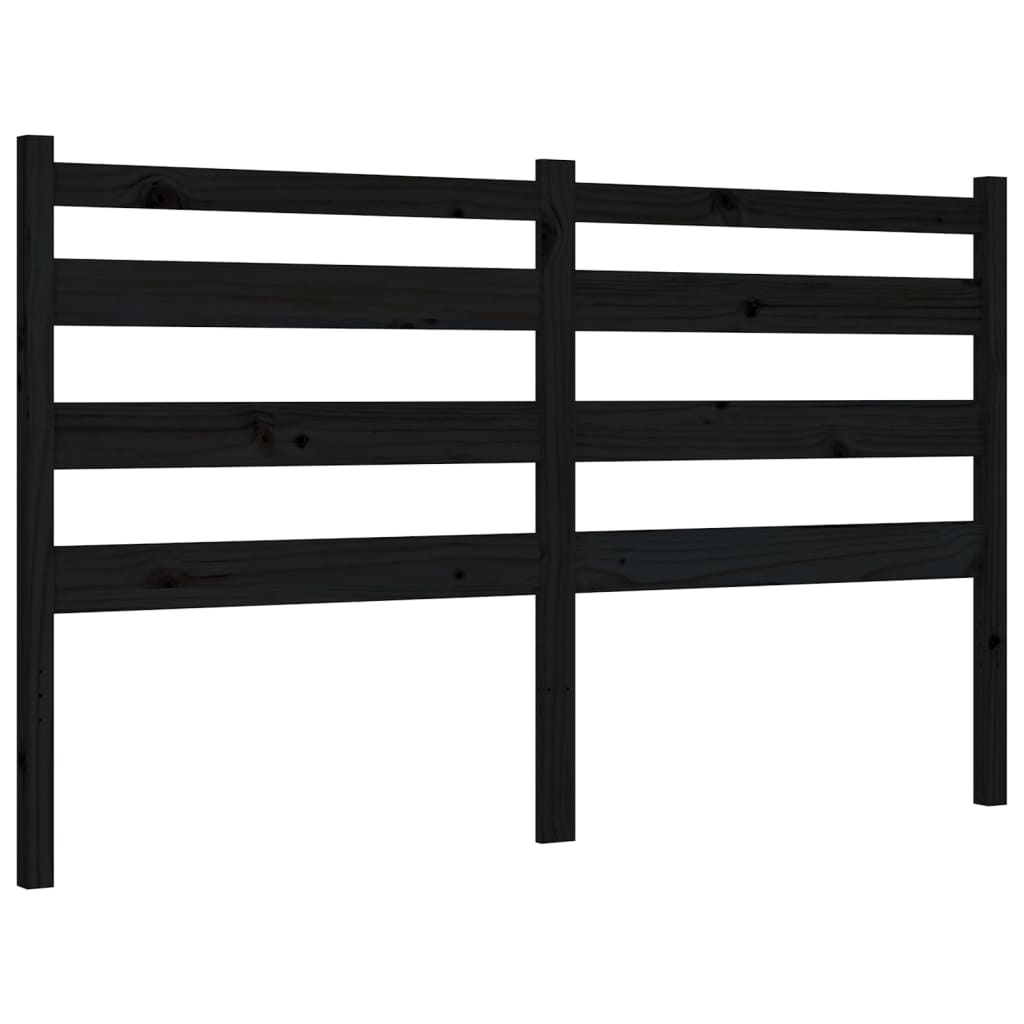 8720845972158_g_en_hd_6 vidaXL Bed Frame without Mattress Black 150x200 cm Solid Wood Pine - Image 8