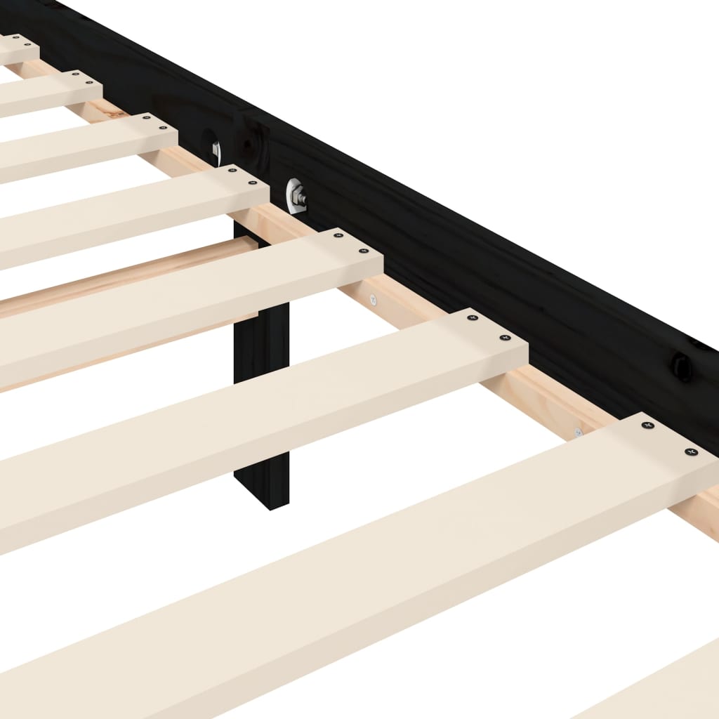 8720845972158_g_en_hd_8 vidaXL Bed Frame without Mattress Black 150x200 cm Solid Wood Pine - Image 10