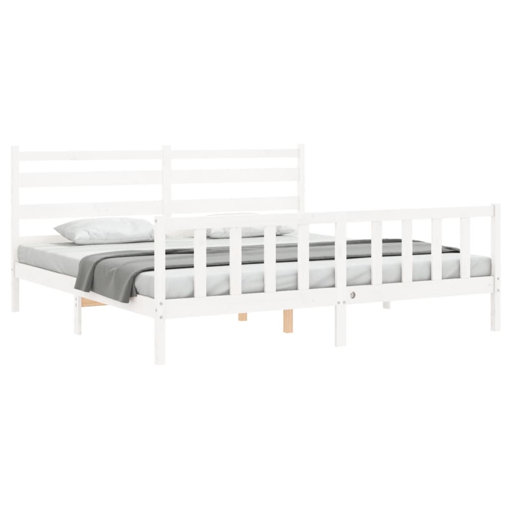 8720845972226_g_en_hd_1 vidaXL Bed Frame without Mattress White 183x203 cm King Solid Wood Pine - Image 3