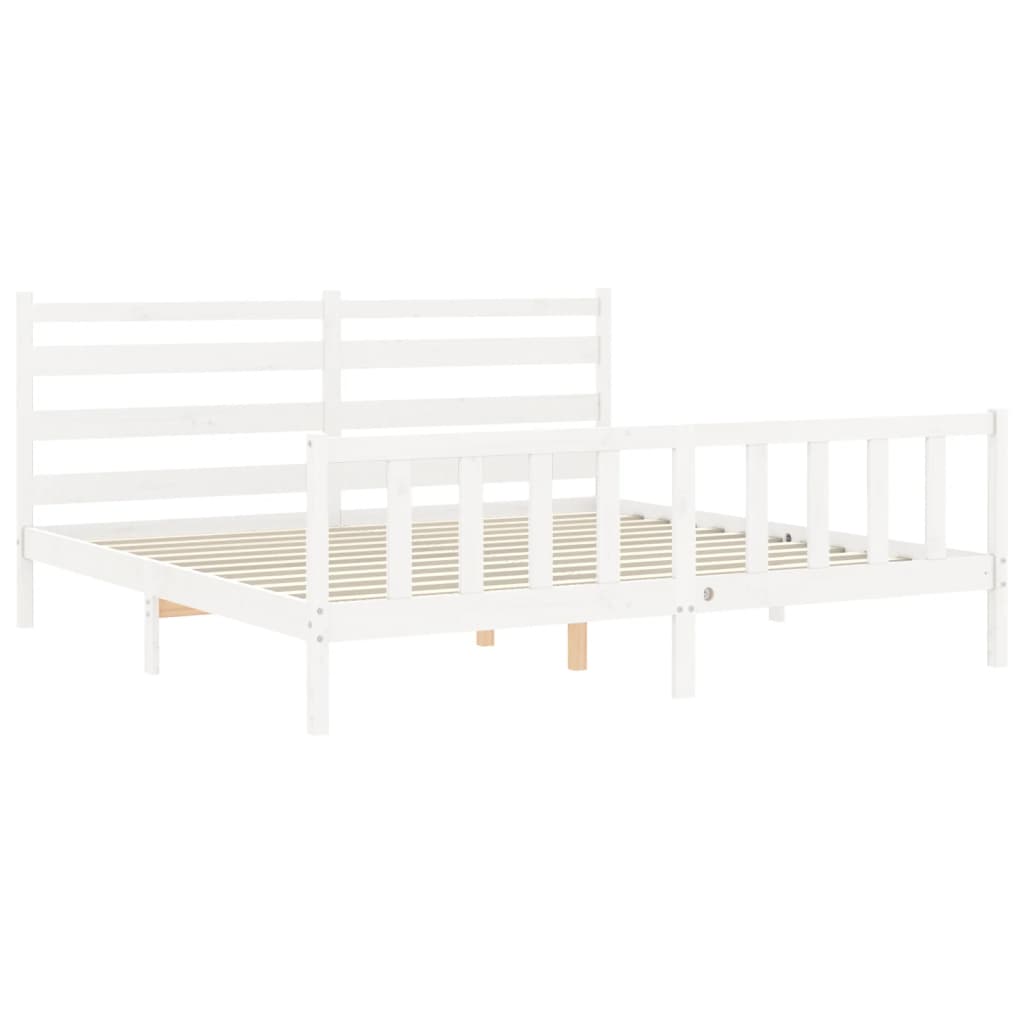 8720845972226_g_en_hd_3 vidaXL Bed Frame without Mattress White 183x203 cm King Solid Wood Pine - Image 5