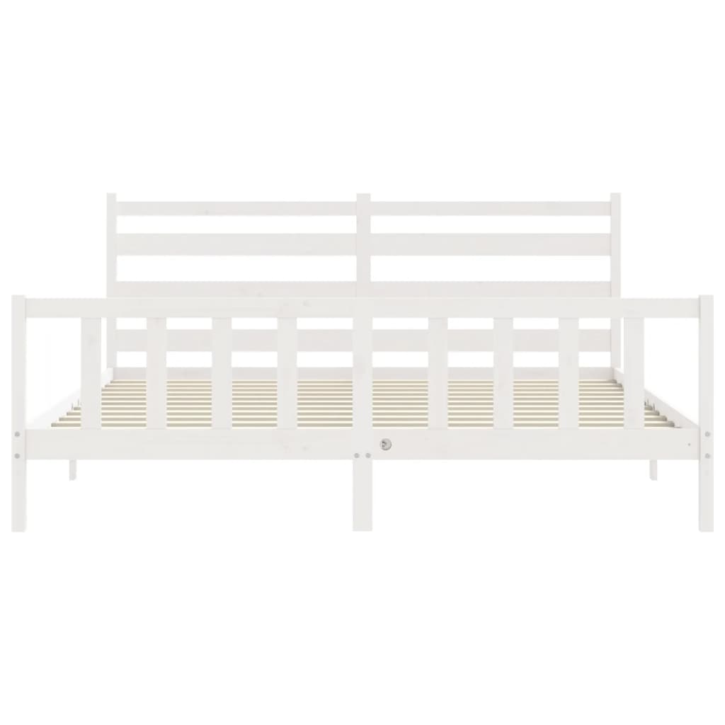 8720845972226_g_en_hd_4 vidaXL Bed Frame without Mattress White 183x203 cm King Solid Wood Pine - Image 6