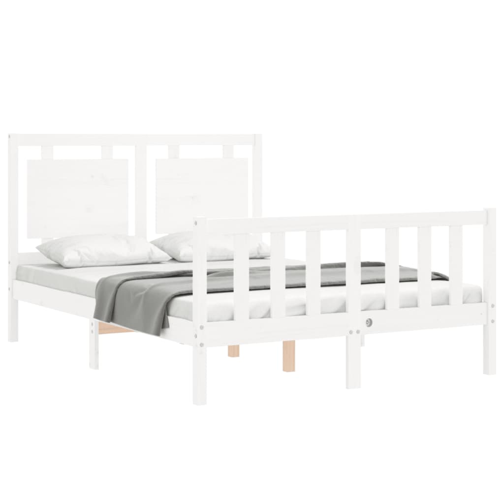8720845973124_g_en_hd_2 vidaXL Bed Frame without Mattress White 135x190 cm Solid Wood Pine - Image 4