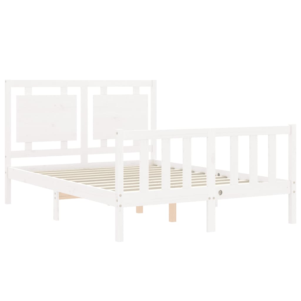 8720845973124_g_en_hd_3 vidaXL Bed Frame without Mattress White 135x190 cm Solid Wood Pine - Image 5